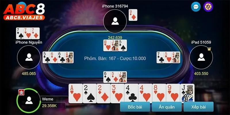 Những quy định cơ bản có trong bài Phỏm ABC8