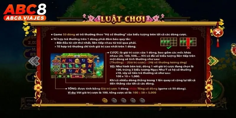 Cung Hỷ Phát Tài ABC8 - Tựa Game Quay Hũ Đáng Thử 2025 3 Tổng quan quy tắc tham gia Cung Hỷ Phát Tài ABC8